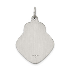 Sterling Silver Antiqued Saint Christopher Medal QC5600