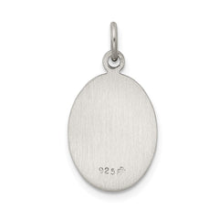 Sterling Silver Antiqued Saint Christopher Medal QC5601