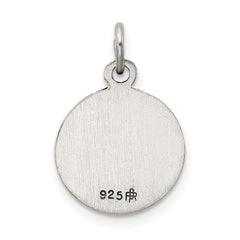 Sterling Silver Antiqued Saint Christopher Medal QC5602