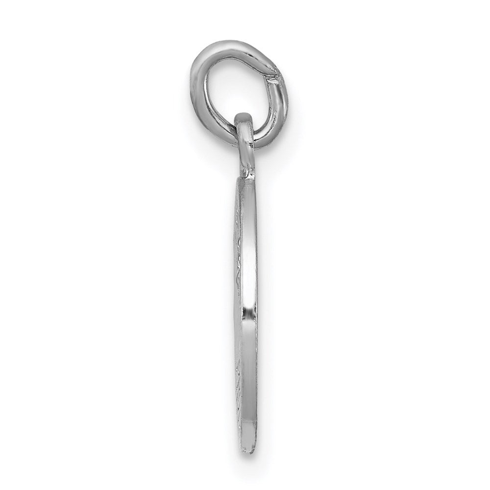 Sterling Silver Rhodium-plated Saint Christopher Medal QC5610