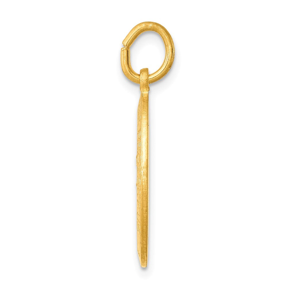 24k Gold-plated Sterling Silver Saint Christopher Medal QC5625