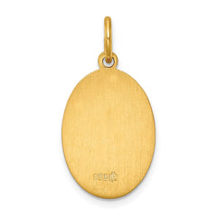 24k Gold-plated Sterling Silver Saint Christopher Medal QC5625