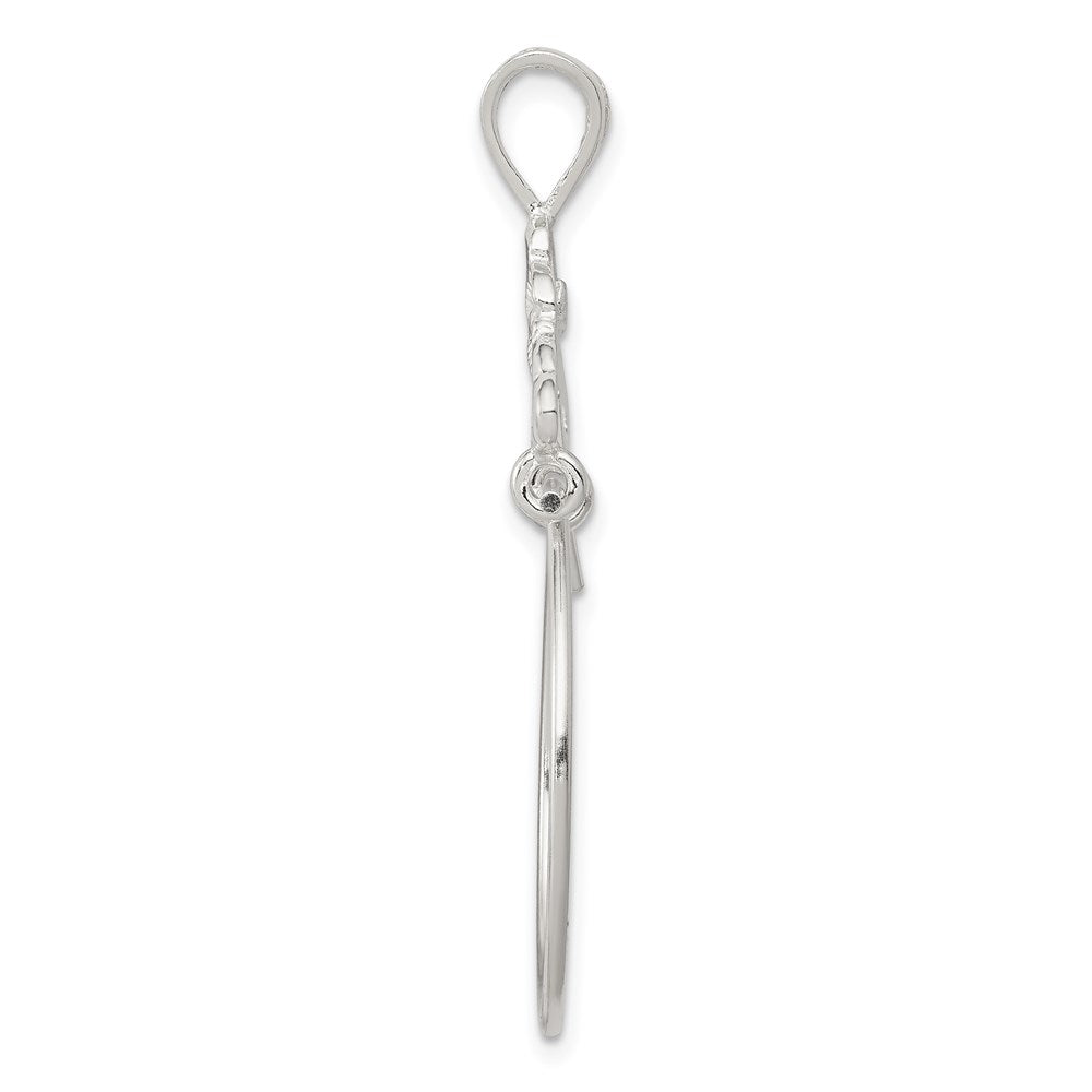 Sterling Silver Heart Charm Holder QC567