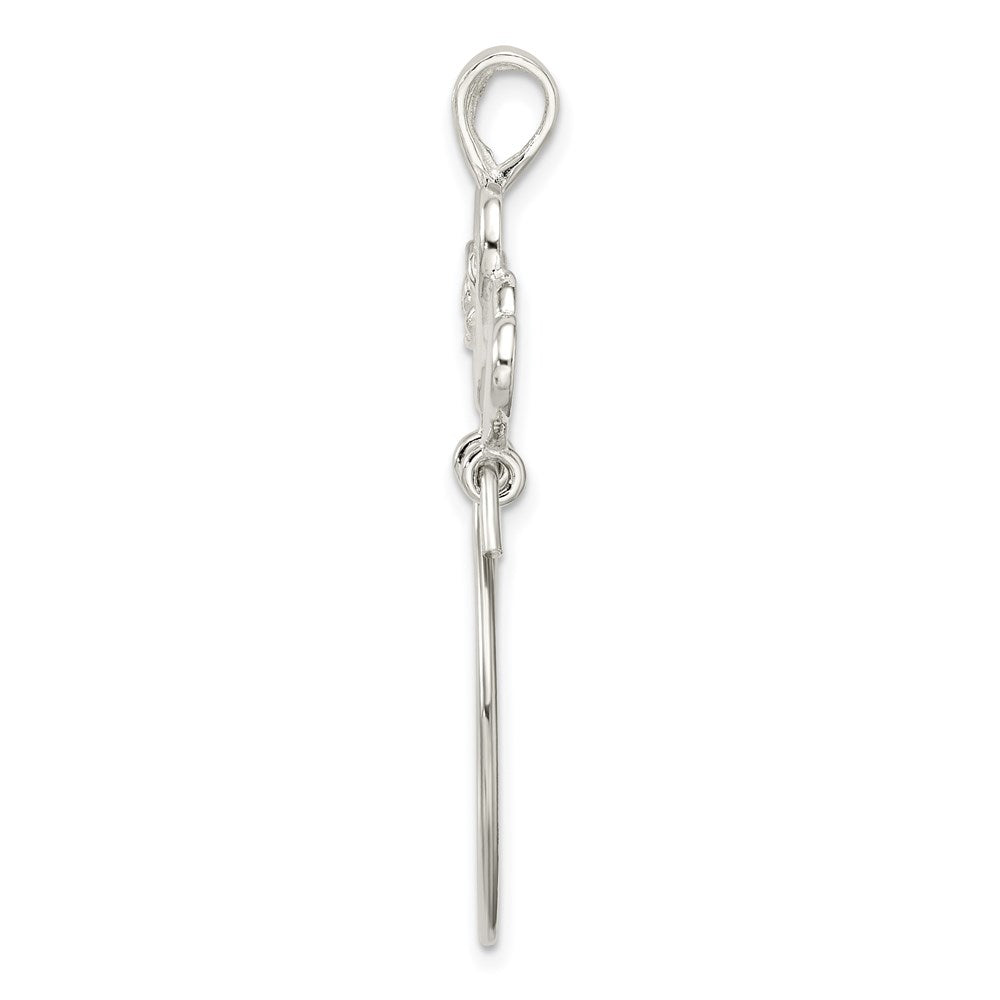 Sterling Silver Heart Charm Holder QC568