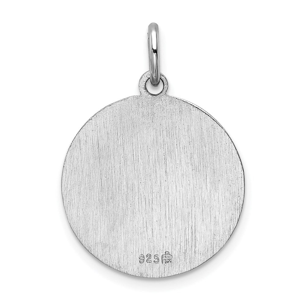Sterling Silver Rhodium-plated Saint Joseph Medal QC5682