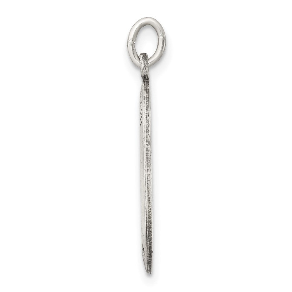 Sterling Silver Antiqued Saint Joseph Medal QC5687