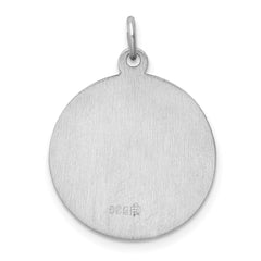 Sterling Silver Rhodium-plated Saint Jude Thaddeus Medal QC5690