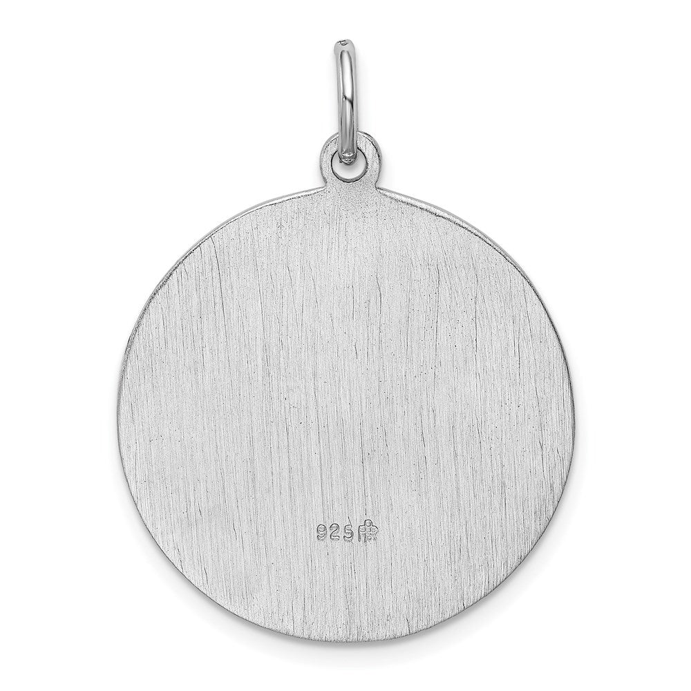 Sterling Silver Rhodium-plated Saint Jude Thaddeus Medal QC5691