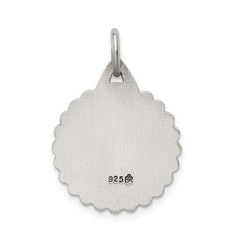 Sterling Silver Antiqued Saint Jude Thaddeus Medal QC5693