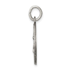 Sterling Silver Antiqued Saint Lucy Medal QC5697