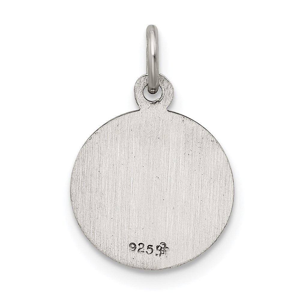 Sterling Silver Antiqued Saint Florian Medal QC5720