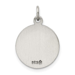 Sterling Silver Antiqued Saint Florian Medal QC5721