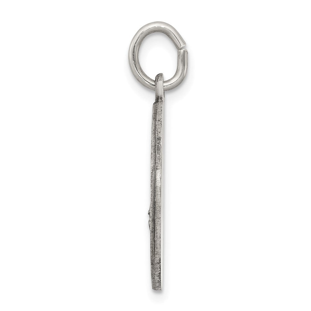 Sterling Silver Antiqued Saint Florian Medal QC5722