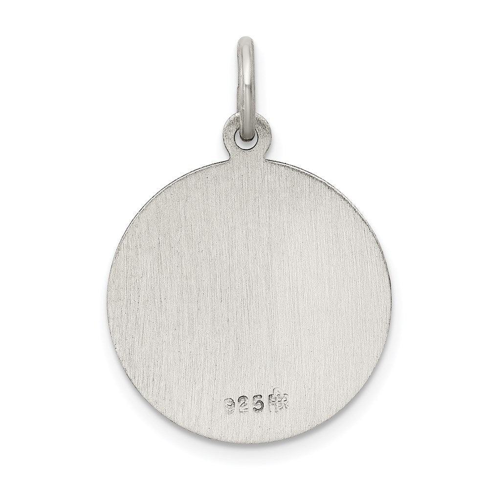 Sterling Silver Antiqued Saint Francis Medal QC5724
