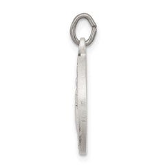 Sterling Silver Antiqued Saint Francis of Assisi Medal QC5725