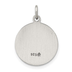 Sterling Silver Antiqued Saint Francis of Assisi Medal QC5726