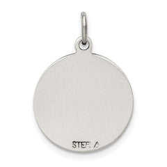 Sterling Silver Antiqued St. Gerard Medal Pendant QC5729