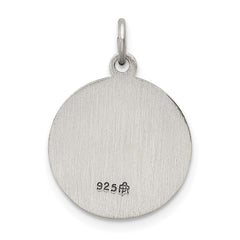 Sterling Silver Antiqued Saint John Medal QC5731