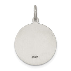 Sterling Silver Antiqued Saint John Medal QC5732