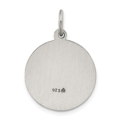 Sterling Silver Antiqued Saint John the Baptist Medal QC5733