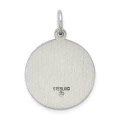 Sterling Silver Antiqued Saint John the Baptist Medal QC5734