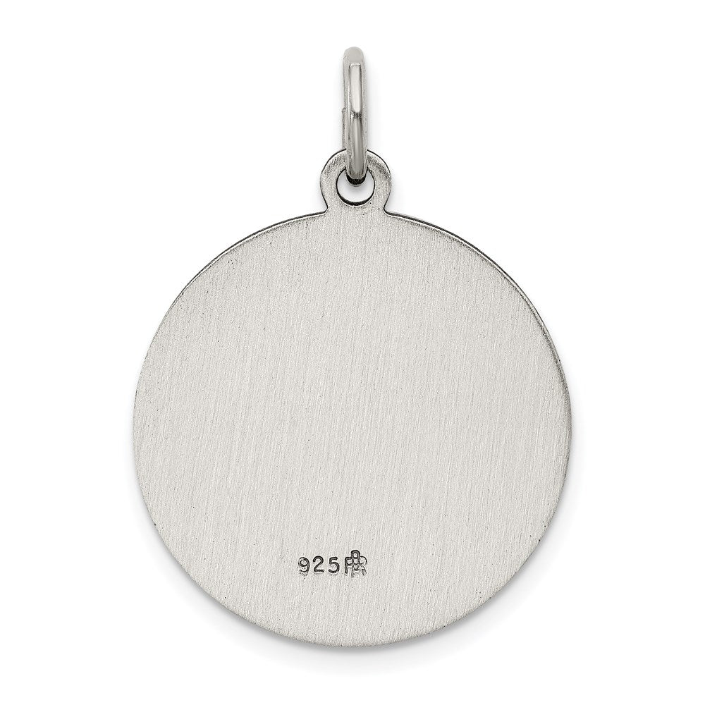 Sterling Silver Antiqued Saint John the Baptist Medal QC5735