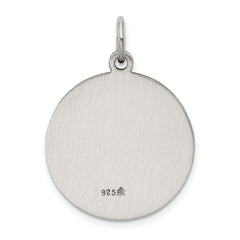 Sterling Silver Antiqued Saint John the Baptist Medal QC5735