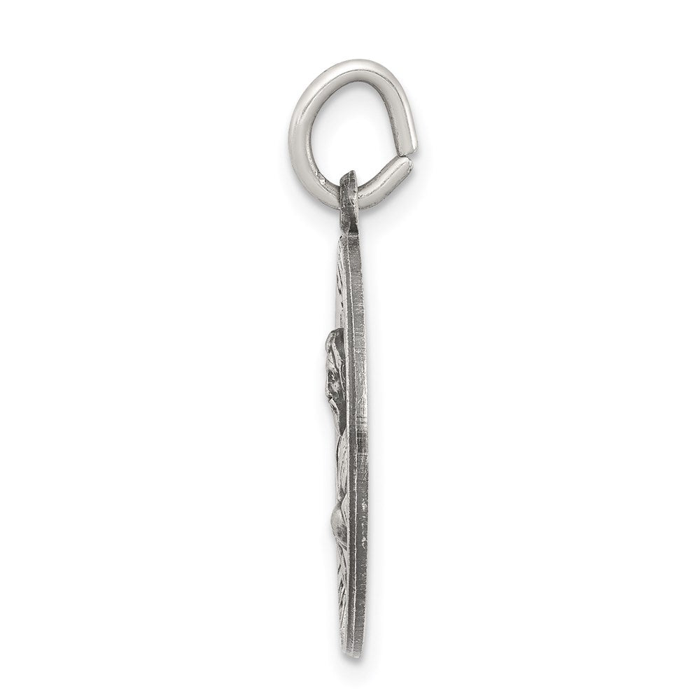 Sterling Silver Antiqued Saint Mark Medal QC5738