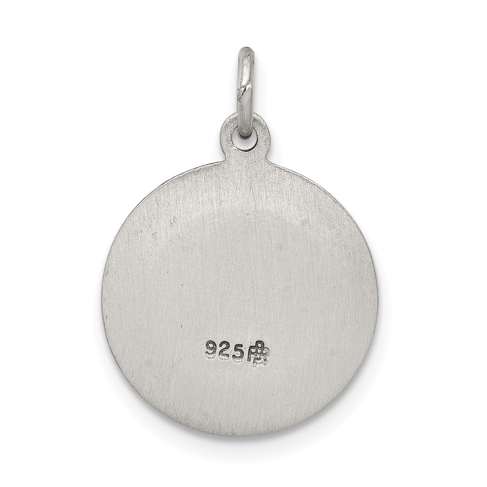 Sterling Silver Antiqued Saint Martha Medal QC5739