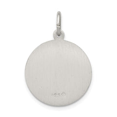 Sterling Silver Antiqued Saint Martha Medal QC5740
