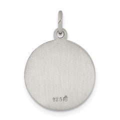 Sterling Silver Antiqued Saint Matthew Medal QC5741