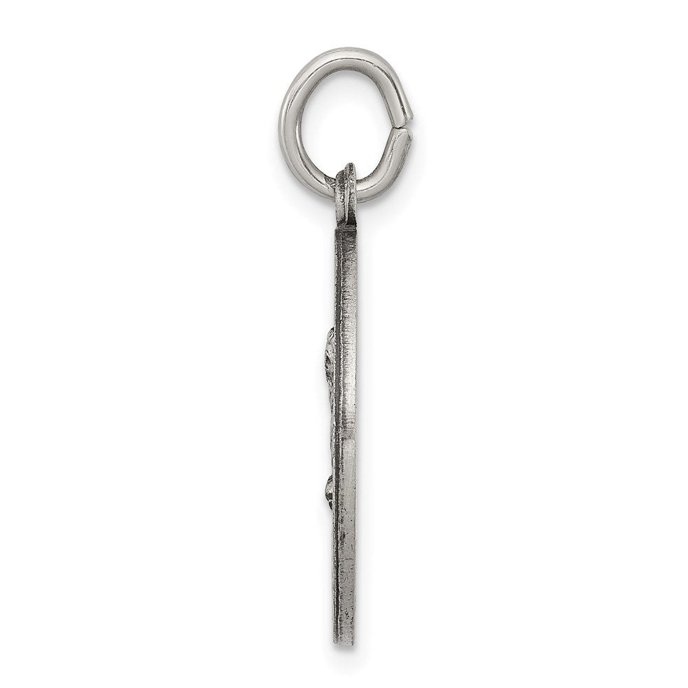 Sterling Silver Antiqued Saint Matthew Medal QC5743