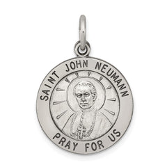 Sterling Silver Antiqued Saint John Neumann Medal QC5745