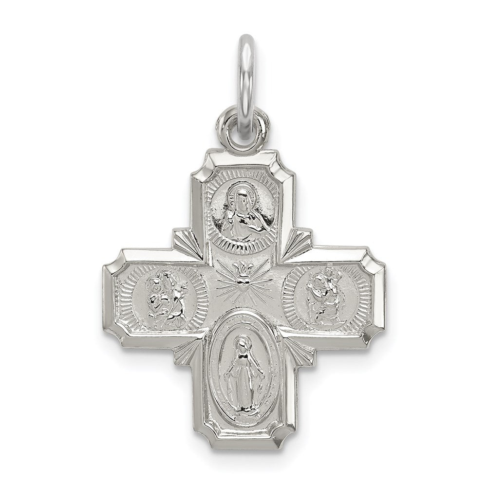 Sterling Silver 4-way Medal QC5804