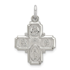Sterling Silver 4-way Medal QC5804