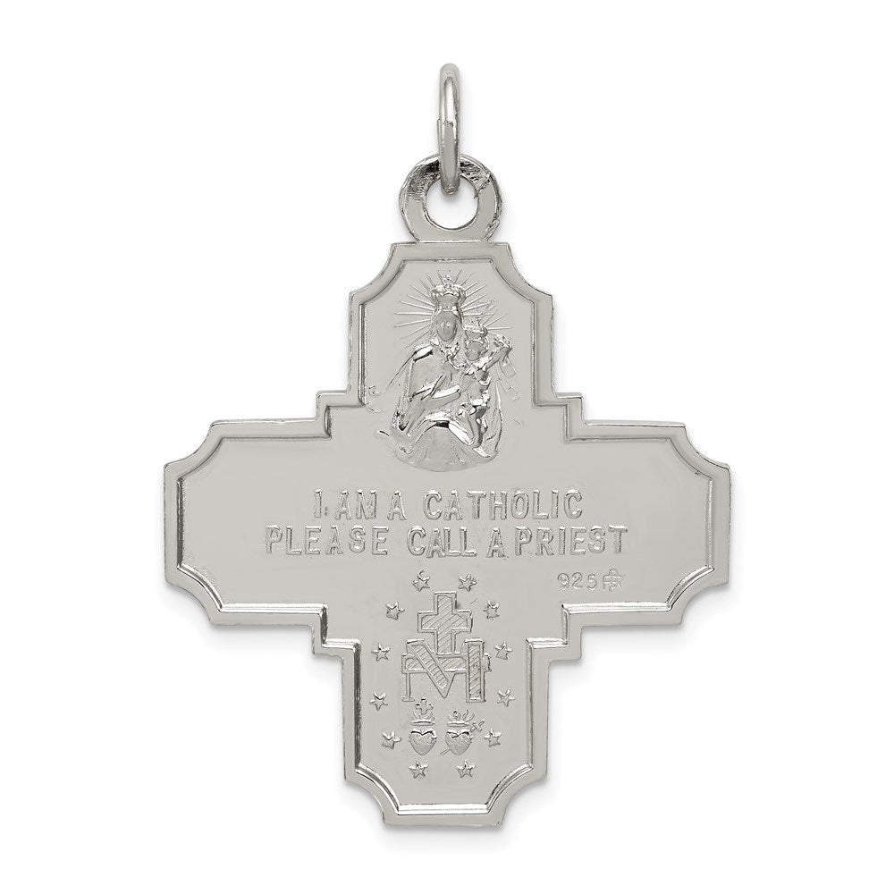 Sterling Silver 4-way Reversible Medal QC5807