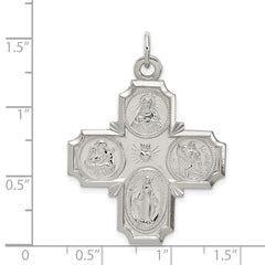 Sterling Silver 4-way Reversible Medal QC5807