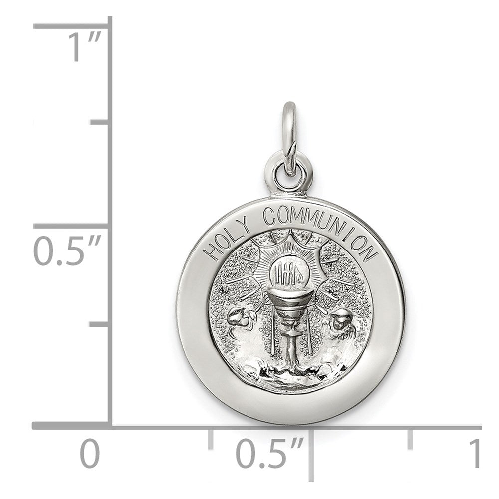 Sterling Silver Holy Communion Medal QC5821