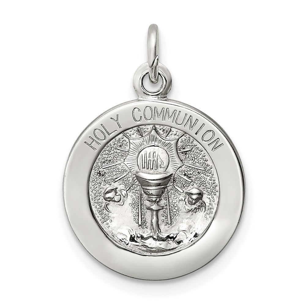 Sterling Silver Holy Communion Medal QC5821