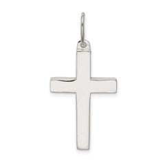 Sterling Silver Polished Cross Pendant QC5831