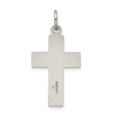 Sterling Silver Antiqued Cross Charm QC5836