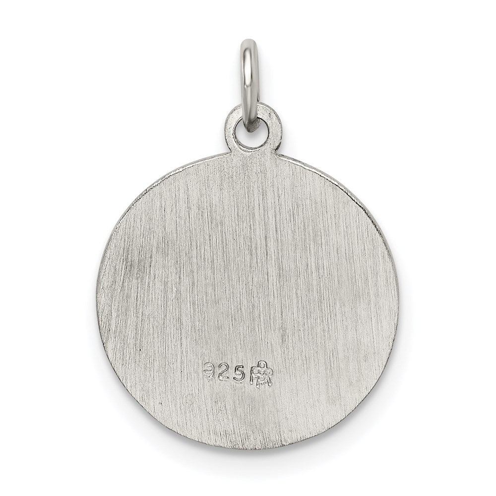 Sterling Silver Confirmation Medal QC5901