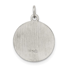Sterling Silver Confirmation Medal QC5901