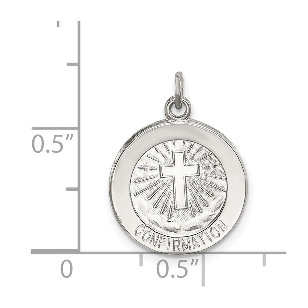 Sterling Silver Confirmation Medal QC5901