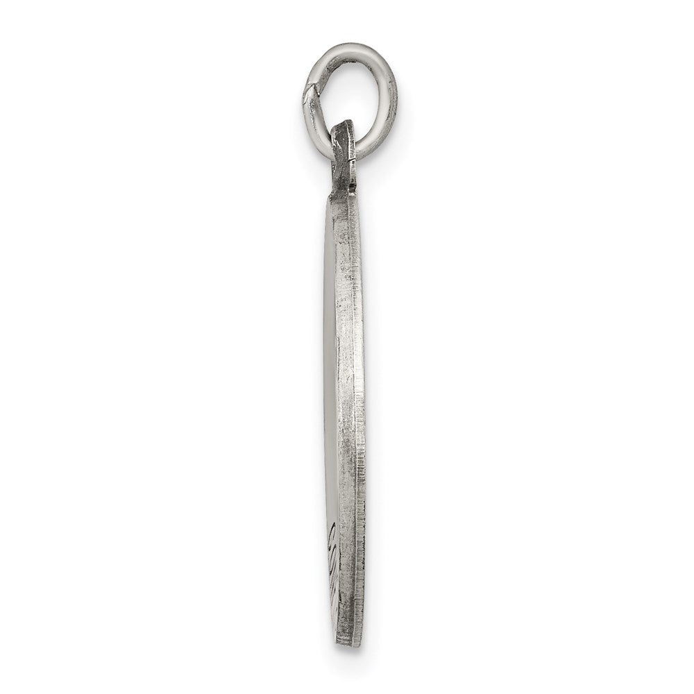 Sterling Silver Antiqued Confirmation Medal QC5904