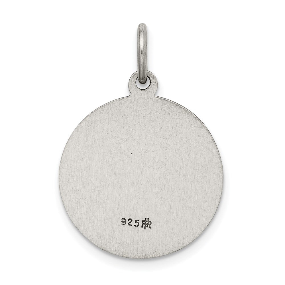 Sterling Silver Antiqued Holy Spirit Medal QC5907
