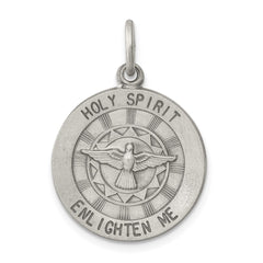 Sterling Silver Antiqued Holy Spirit Medal QC5907