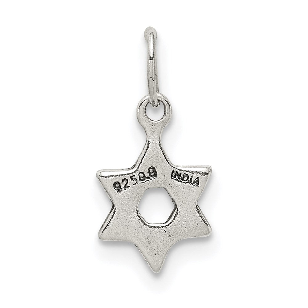 Sterling Silver Small Star of David Charm QC5914