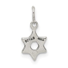 Sterling Silver Small Star of David Charm QC5914