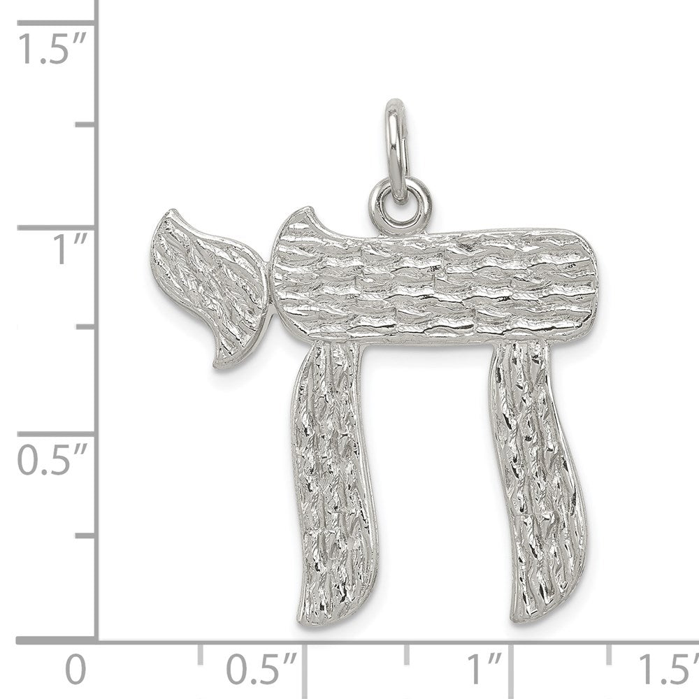 Sterling Silver Chai Pendant QC5920